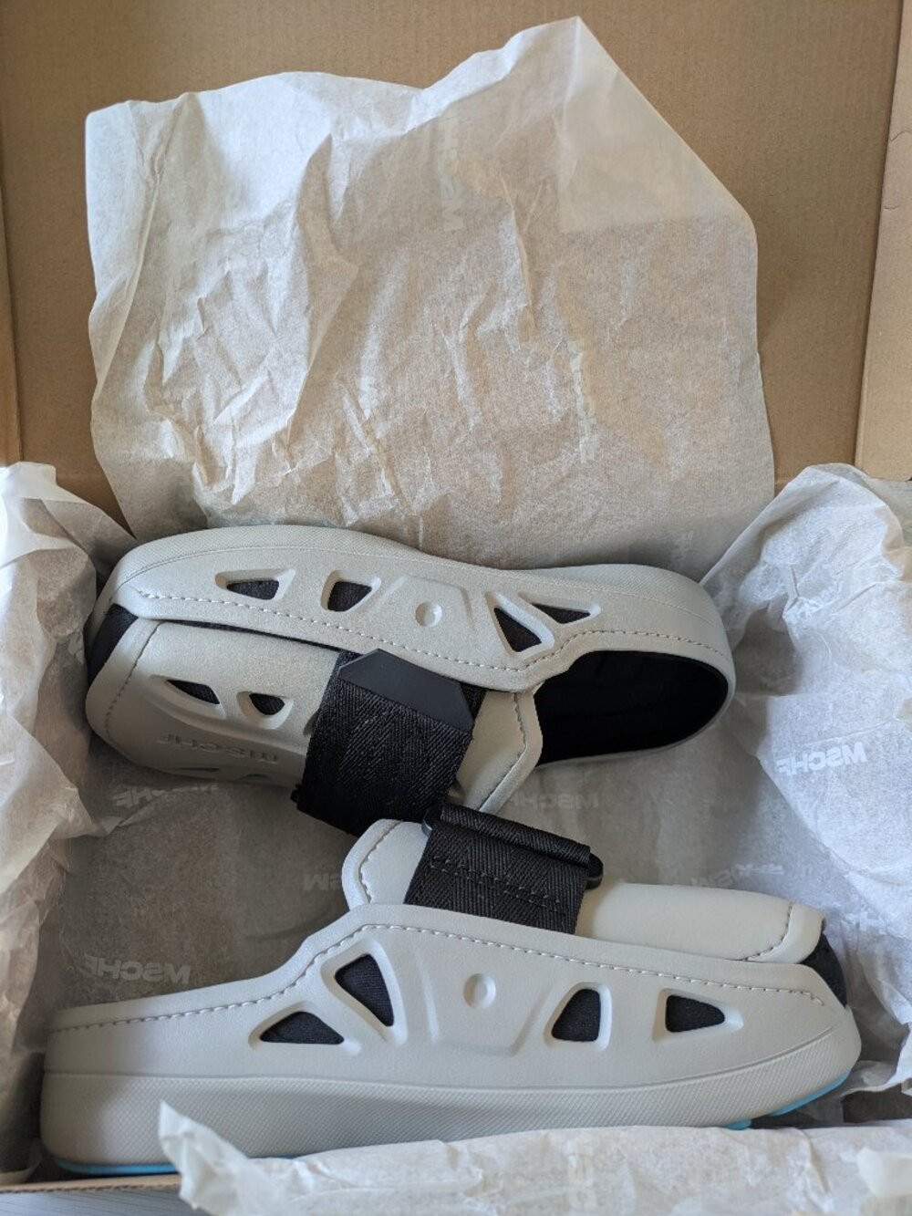 MSCHF AC2 Slides Gray & Blue
